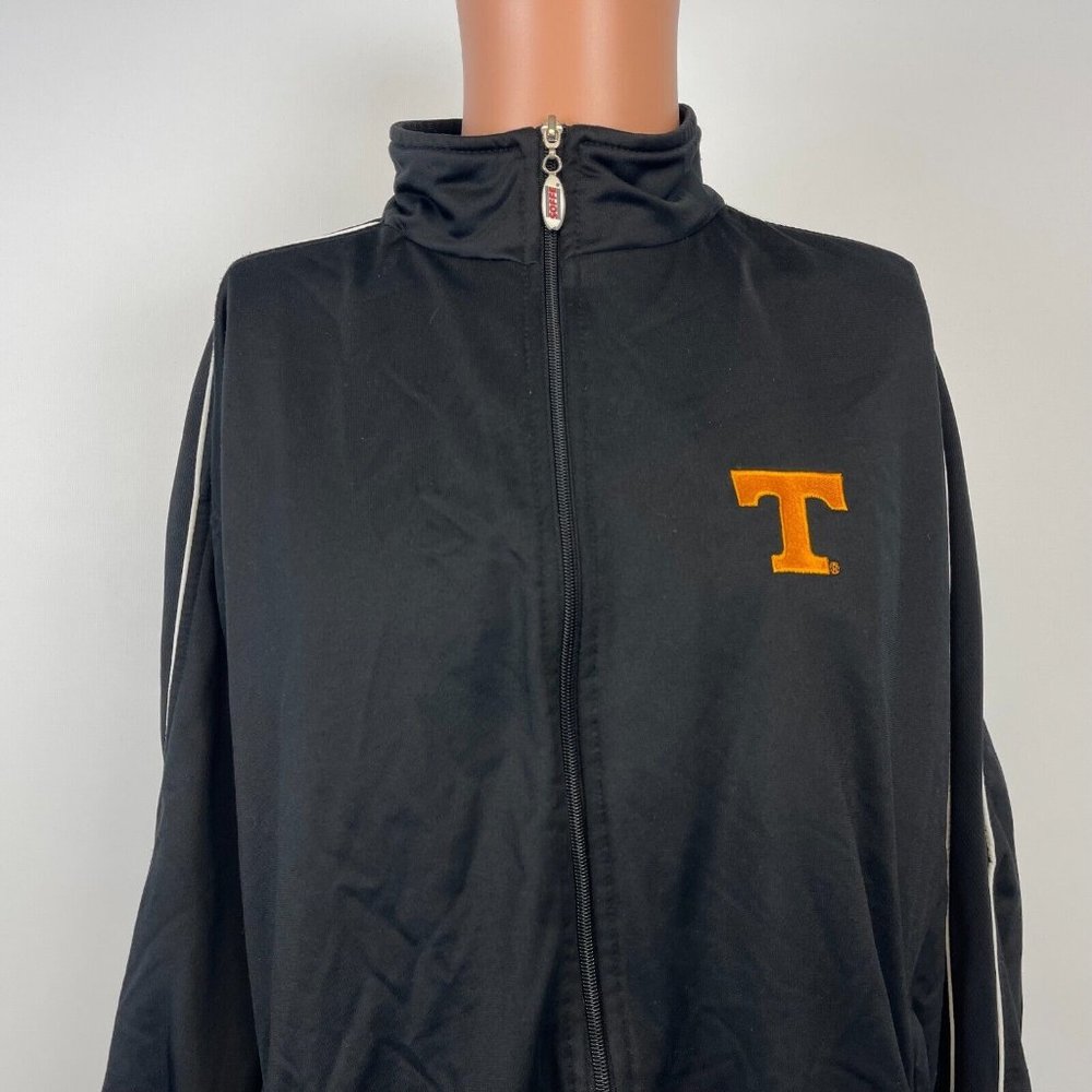 Tennessee Volunteers Embroidered Track Jacket Vtg Y2K NCAA College Black Size XL